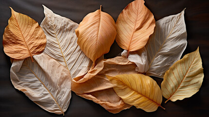 leaves isolated on white HD 8K wallpaper Stock Photographic Image 