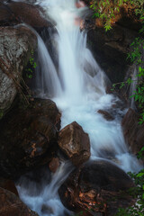 Long exposure photograph of a waterfall
