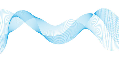 Fototapeta premium Abstract flowing wave lines. Design element for technology, science, business, music, equalizer, modern concept background vector eps 10