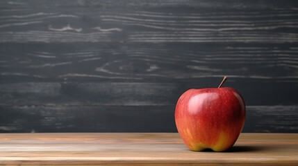apple on blackboard HD 8K wallpaper Stock Photographic Image 