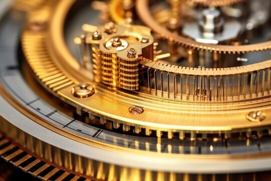 close-up shot of hairspring coiled inside balance wheel