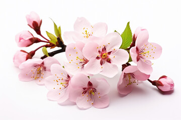 Naklejka premium Close-up view of bunch of pink flowers. This vibrant image captures beauty and delicate details of these blossoms. Perfect for adding touch of nature to any project or design.