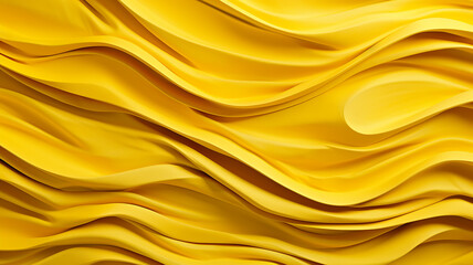 Obraz premium bright yellow volumetric lines wall silk stucco.