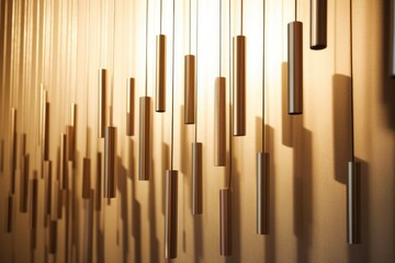 wall of sound therapy chimes in soft light