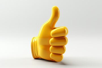 Yellow emoji hand with a thumbs-down gesture, indicating disapproval or disagreement, Generative AI