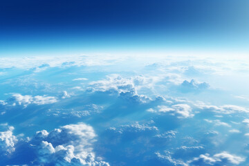 Fototapeta premium Earth globe with clouds, ocean and water 3d rendering