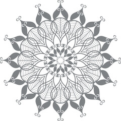 Elegant mandala background vector illustration design. pattern Unique mehndi designs symbol for meditation yoga logo,henna design,muslim wedding ornament, hindu tattoo ,healing logo,villa logo,wellnes - obrazy, fototapety, plakaty