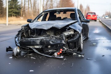 damaged car after an accident
