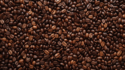 Fototapeta premium coffee beans background HD 8K wallpaper Stock Photographic Image 