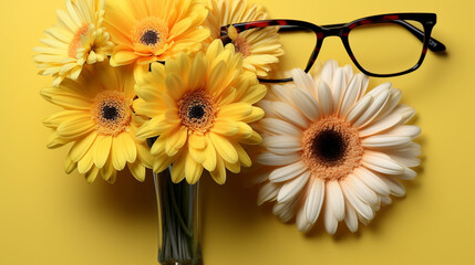 yellow gerber daisy HD 8K wallpaper Stock Photographic Image 