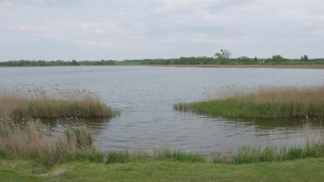 A View of Lake - Biskupin, Poland - Static Shot