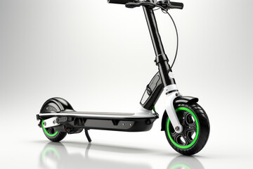 Small and elegant electric kick scooter illustration, representing the convenience and versatility of this mode of transportation, Generative AI