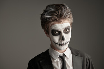 Fototapeta premium makeup of skeleton