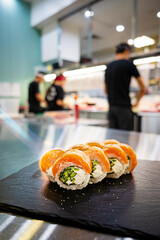 sushi set in the japanese restaurant © Maksim Shebeko