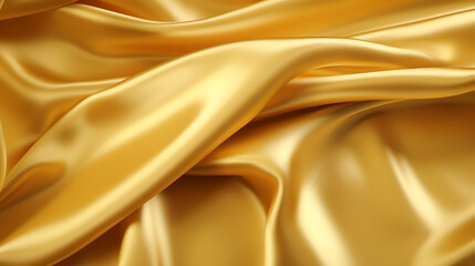 Fototapeta premium Beautiful gold 3D plain cloth with luster