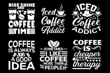 Coffee SVG T shirt Bundle