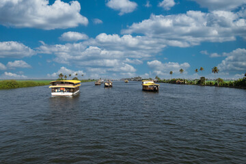 house boats on the river