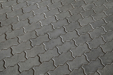 brick paving stones on a sidewalk background texture