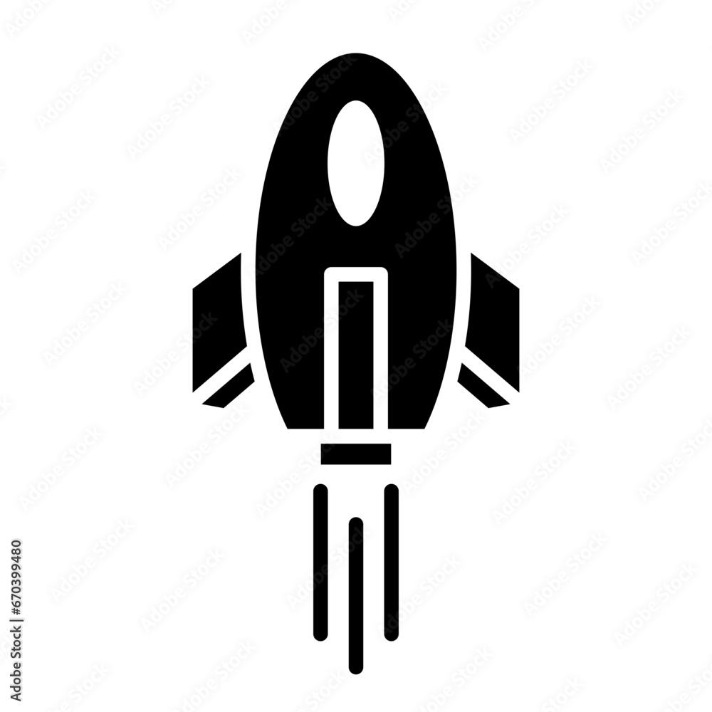 Wall mural Rocket Icon