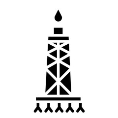 Fototapeta premium Fracking Icon