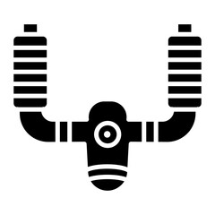 Aeroplane Steering Wheel Icon