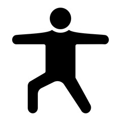 Warrior Pose Left Icon