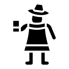 Woman Taking Selfie Icon