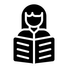 Woman Reading Icon
