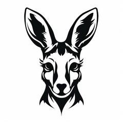 illustration of vector illustration of a cute kangaroo in the style, Generative ai