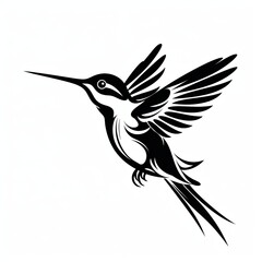 illustration of vector illustration of a hummingbirds full body, Generative ai