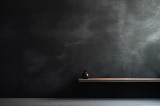 Fondo de pared oscura con textura.