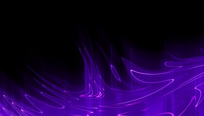 wave, liquid or water and glowing lines, futuristic digital technology illustration style and concept, dark blue background