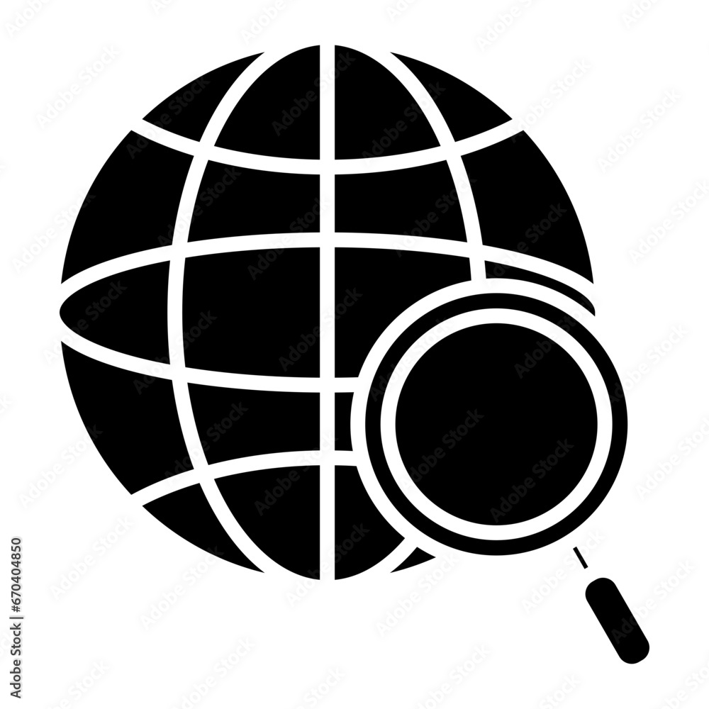 Sticker Global Search Icon