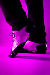 Man dancer dancing shoes