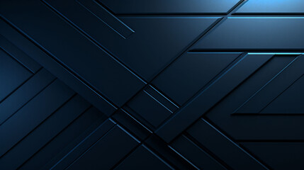 Realistic blue geometric shapes wallpaper