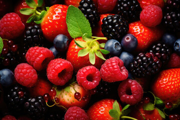 Fruits and berries background