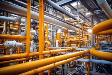 pipe network within a manufacturing plant
