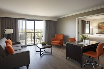image of an executive suite converted into a family friendly environment