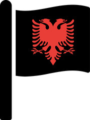 Albania flag smooth
