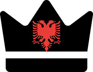 Premium icon of Albania flag