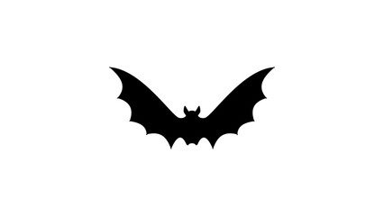 halloween bat , black isolated silhouette