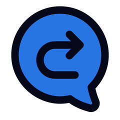 Replay email line icon