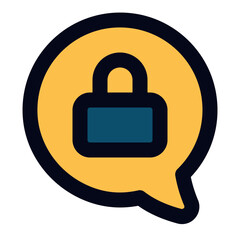 Private message line icon