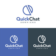 Q logo Quick Chat Services Minimal logo