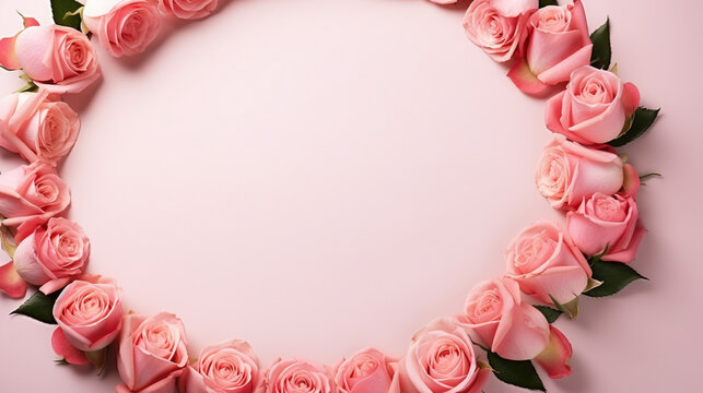 rose petals frame HD 8K wallpaper Stock Photographic Image 