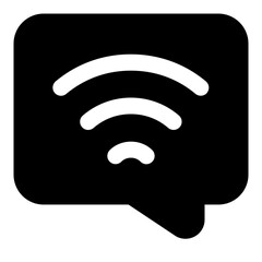 Live chat line icon