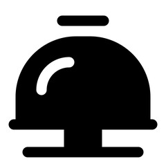 Desk bell line icon