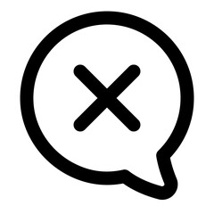 Delete email line icon