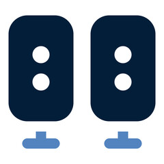 Home theater system line icon