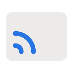 Streaming device line icon